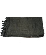 Fair Trade Tibetan Yak Wool Woollen Shawl/Blanket 1.8M x 0.8M (Dark) - £21.47 GBP