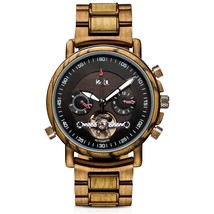 Custom Engraved Mens Wooden Watch | Personalized Wood And Metal Watch | ... - $250.00