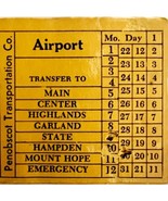 Railway Transfer Tickets Maine Penobscot Transportation Airport #3 E24 - $19.99