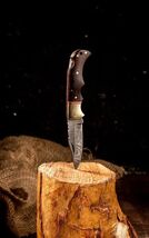 Custom Handmade Damascus Steel Folding Blade Pocket Knife Outdoor Skinning - $23.72