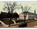 Publici Biblioteca Costruzione Springfield Ma Massachusetts 1913 DB Post... - $3.03