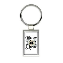 Matron of Honor : Gift Keychain Wedding Favors Bachelorette Bridal Party Engagem - £6.48 GBP