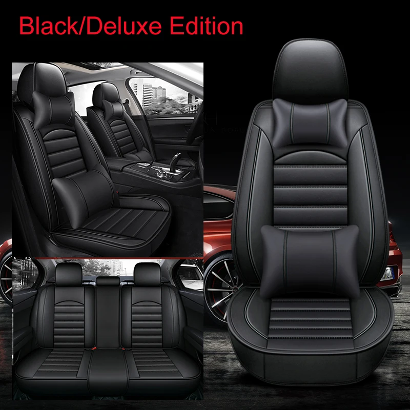 Universal Car Seat Cover For VOLKSWAGEN Polo Atlas Jetta Bora Eos Sharan... - £44.01 GBP+