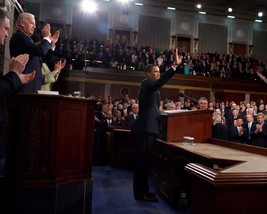 President Barack Obama First State of the Union Address to Congress Photo Print - £7.06 GBP