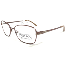 Bulova Eyeglasses Frames RIVONA PINK Rose Gold Cat Eye Titanium 53-17-135 - £40.51 GBP