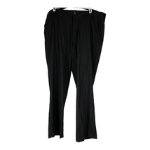 Van Heusen Men&#39;s Straight Leg Flat Front Black Dress Pants Size 36X30 - £18.31 GBP