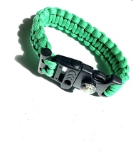 Paracord Compass Bracelet Green - £23.97 GBP