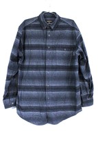 VTG WOOLRICH Heather Chamois Flannel Shirt Mens L Camp 100% Cotton Various - £53.49 GBP