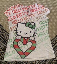Hello Kitty Christmas Short Sleeve Shirt Size Xl (Jr) - £7.00 GBP