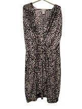 Jessica London Women&#39;s size 18W  White black Geometric Polka Dot Dress F... - £15.74 GBP