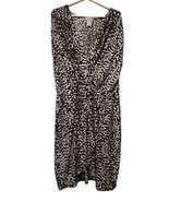 Jessica London Women&#39;s size 18W  White black Geometric Polka Dot Dress F... - £15.69 GBP