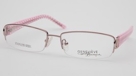 New Genevieve Boutique Modern Regency Pink Gold Eyeglasses Frame 54-16-135 B29mm - £27.57 GBP