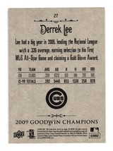 2009 Upper Deck Goodwin Champions #27 Derrek Lee Chicago Cubs - £2.34 GBP