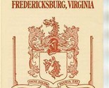 Kenmore 1752 Brochure Fredericksburg Virginia 1950s Home Colonel Fieldin... - $17.82