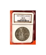 2004 P NGC MS 70 LEWIS &amp; CLARK SILVER DOLLAR - BICENTENNIAL COMMEMORATIVE - $102.50 CAD