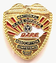 VTG 1992 DARE America Pin National Officers Conference Law Enforcement P... - $14.99