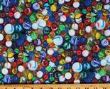 Cotton Marbles Games Game Night Kids Cotton Fabric Print by the Yard D66... - $13.95