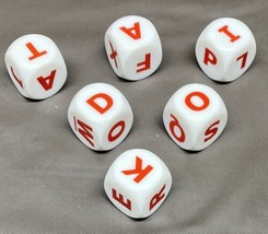 Dicecapades Board Game Replacement Parts 6 Letter Dice - £6.01 GBP