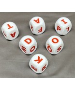 Dicecapades Board Game Replacement Parts 6 Letter Dice - £6.04 GBP