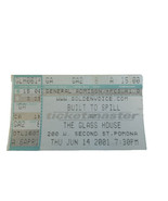 BUILT TO SPILL Concert Ticket Stub Pomona, CA 6/14/2001 The Glass House - $10.00