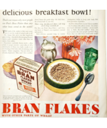 1930 Post&#39;s Bran Flakes Cereal Advertisement Antique Breakfast Foods DWJJ19 - €25,64 EUR