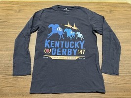 2021 147th Kentucky Derby Blue Long-Sleeve Shirt - Fanatics - Medium - $19.99