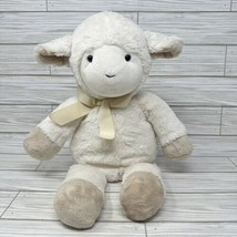 Pottery Barn Kids PBK Plush Stuffed Lamb Sheep Animal Lovey 16”  2014 Cream - £14.81 GBP