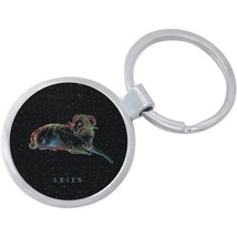 Aries Zodiac Stars Keychain - Includes 1.25 Inch Loop for Keys or Backpack - £8.45 GBP