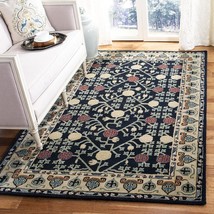 SAFAVIEH Heritage Collection Area Rug - 6' x 9', Navy & Ivory, Handmade Traditio - $394.99