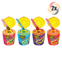 2x Packs New Juicy Drop Gummy Dip &#39;N Stix Chewy Sticks &amp; Sour Gel Candy 3.4oz - £9.18 GBP