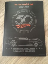 Hot Wheels 50th Anniversary Advanced Coloring Book 1968-2018 Die Cast NEW - $10.35