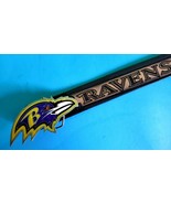 BALTIMORE RAVENS Genuine Leather Belt &amp; licensed Epoxy RAVENS Buckle - $54.09 CAD