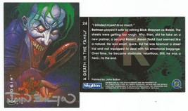 John Bolton Signed Saga of the Dark Knight Art Card #24 ~ Batman Robin &amp; Joker - £15.61 GBP