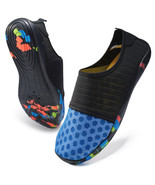 Men/Women Aqua Shoes Quick-Dry - Blue/Black Water Shoes, Beach, Pool, Yo... - $17.99