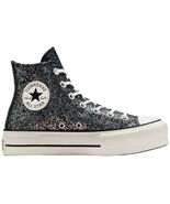Converse Chuck Taylor All Star Platform Lift High Top Shoes - Glitter Si... - $907.07 MXN