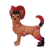 Pacific Trading Showgirl Chi Chi Chihuahua Figurine 4.5 Inch Multicolor - $24.73