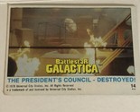 BattleStar Galactica Trading Card 1978 Vintage #14 Presidents Council De... - £1.54 GBP
