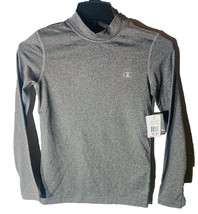 Champion Cambio Aderente Finto Collo Top Manica Lunga Camicia Argento Pietra M - £15.25 GBP