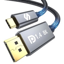Usb C To Displayport 1.4 Cable [8K@60Hz, 4K@144Hz 120Hz, 2K@240Hz], 5K Type C To - £27.23 GBP