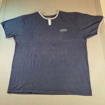 Vintage Abercrombie &amp; Fitch XL Navy Blue Short Sleeve Logo Shirt - $35.14 CAD