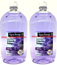 2x Spa Soap Lavender Liquid Soap Refill - Washes AwayGerms 32 oz NEW - £23.71 GBP