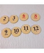 The Settlers of Catan Seafarers game number token set 8 replacement part... - $12.40 CAD
