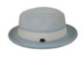 Men's Bently Semi Crushable Fedora Briad Straw Hat Leonardo LE237 Royal Blue image 7