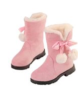 Girls Winter Boots Princess Snow Bow High-Top Boots Mid-Calf Thick Warm ... - €35,93 EUR