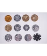 12 PIECES OF OLD TOKEN MEDALS or similar - $28.07 CAD