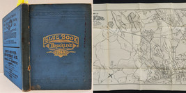 1893 Antique Brookline Aberdeen Allston Ma History Foldout Map Boston Genealogy - £175.95 GBP