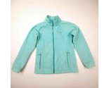 Columbia Girl&#39;s Fleece Jacket Size L Light Blue Full Zip QA3 - £10.11 GBP