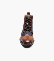 Stacy Adams Finnegan Wingtip Lace-Up Boot Cognac with Navy 25427-470 image 6