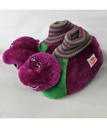 Vintage 1993 Barney Slippers Toddler Kids Size 11 - 12 XL Purple-READ DE... - $11.83