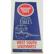 Missouri Pacific Railroad Route Of The Eagle Timetable West South Southwest 1967 - £7.14 GBP